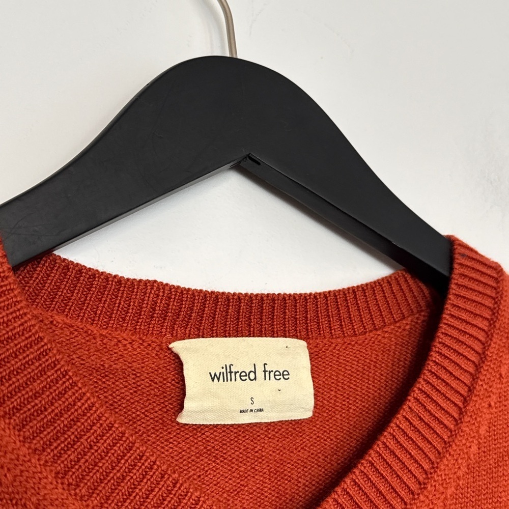WILFRED FREE (Aritzia) Palomino Sweater, Merino Wool. Copper Red. Small fits XS - Picture 10 of 10